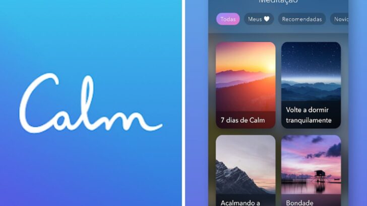 Dos aplicativos para te ajudar a dormir, o Calm é o mais conhecido. Ele é uma plataforma de meditação que ajudam a gerenciar o estresse