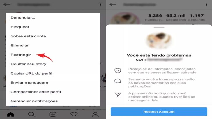 Uma alternativa para deixar a lista de melhores amigos de alguém no Instagram é restringindo o acesso do usuário ao seu conteúdo