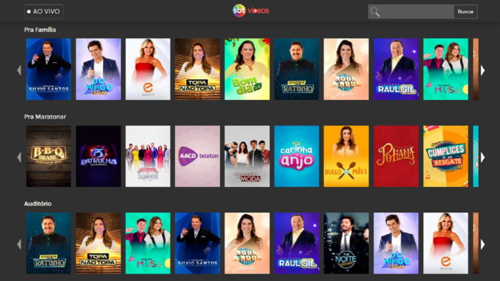 Aplicativos para assistir TV Online - SBT Vídeos 