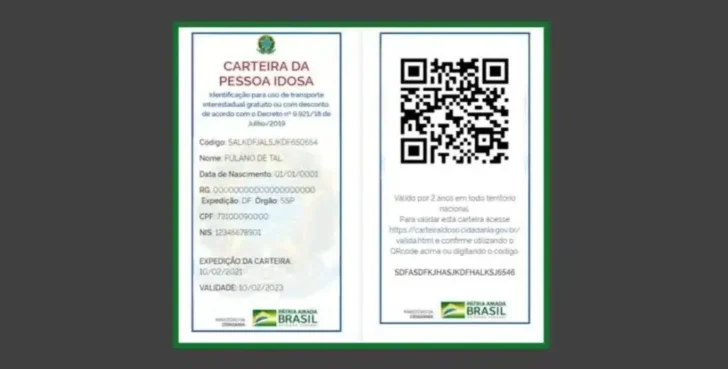 Cartão do idoso
