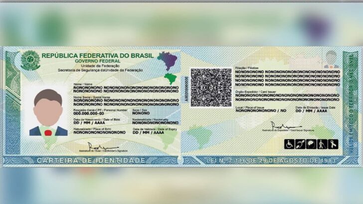 Novo modelo da Carteira de Identidade Nacional